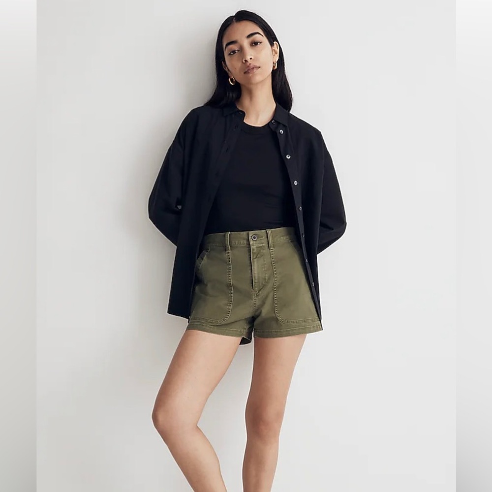 Madewell NWT The Perfect Vintage Military Short 28
